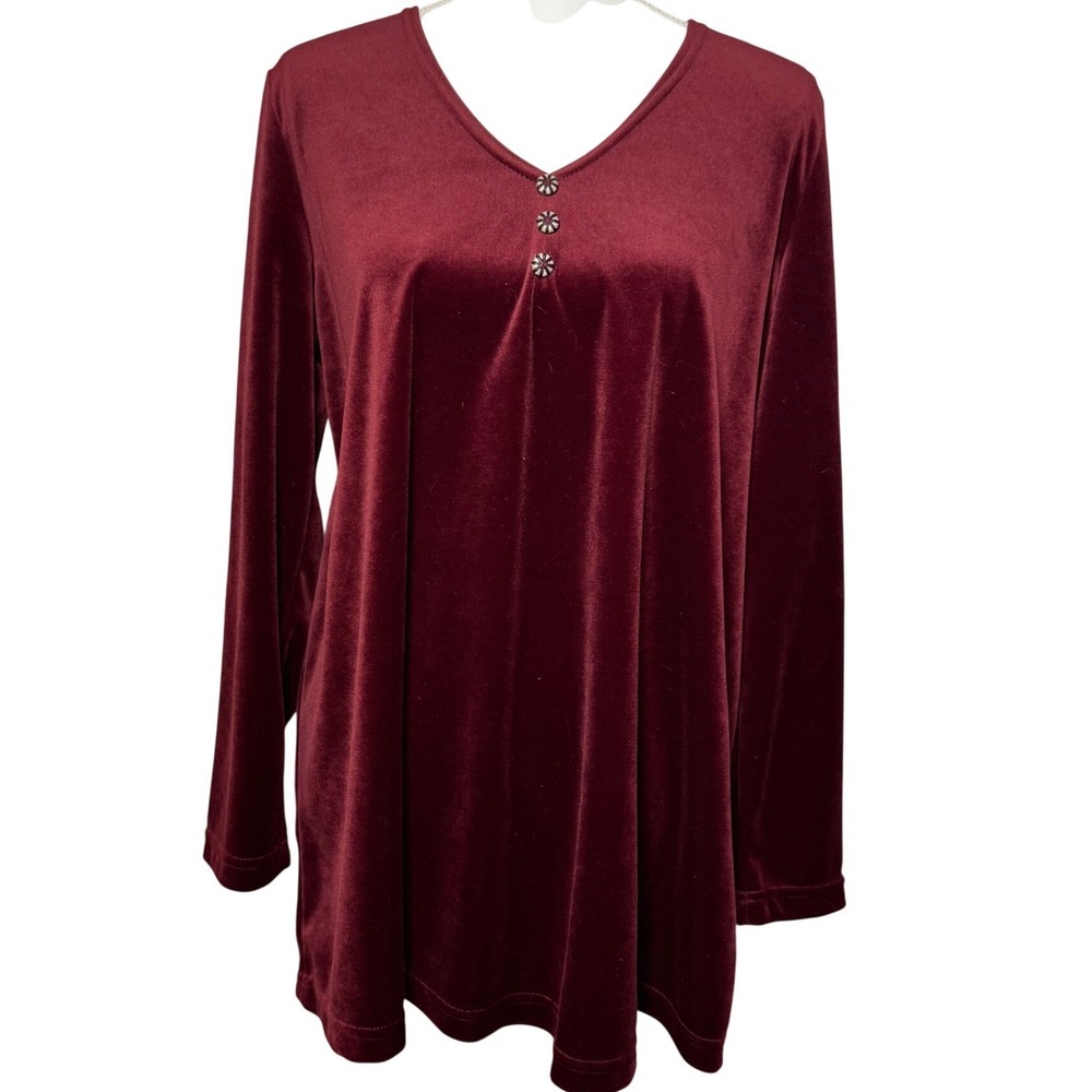 Take Nine Maternity Velvet 2pc Lounge Set Medium Burgundy Excellent‎ Vintage USA